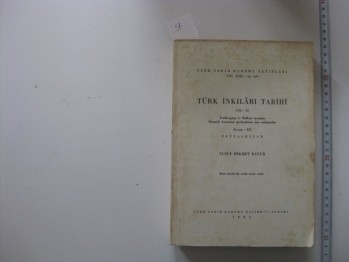 Türk İnkılabı Tarihi –Yusuf Hikmet Bayur /TTK,1983,512 s. Cilt : 2 Kısım :3