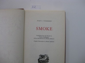 Smoke –İvan S. Turgenev /Heron ,1968,239 s.(Ciltli)