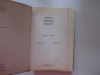 Teknik Terimler Sözlüğü-Ayten Uyar (Ciltli)