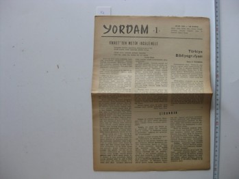Yordam-1966, Sayı:1