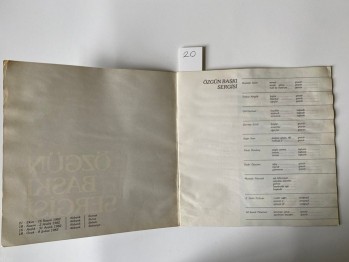 Özgün Baskı Sergisi-1982