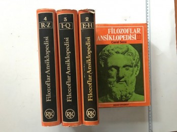 Filozoflar Ansiklopedisi 4 Cilt – Cemil Sena (Ciltli), Remzi, 1974