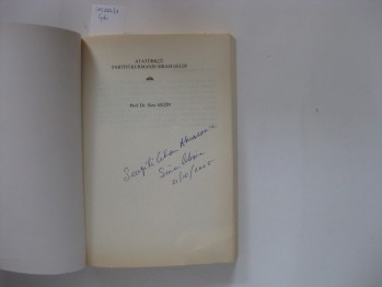 Atatürkçü Partiyi Kurmanın Sırası Geldi – Sina Akşin/imaj,2002,270 s. (İmzalı)