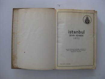 İstanbul Şehir Rehberi 1971-İBB(Ciltli)
