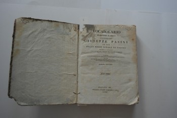 İtalyanca , Latince Kitap (Ansiklopedik Boy) 1.Cilt ,1830 , 580 .s