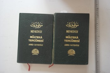 Mevkufat Mülteka Tercümesi 2 Cilt Takım - Ahmed Davutoğlu , Sağlam Kitabevi , 1963 , 1400 s.