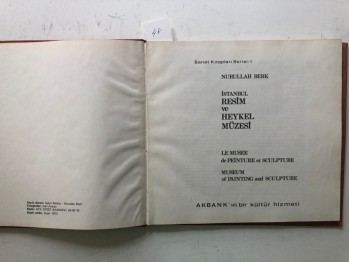 İstanbul Resim ve Heykel Müzesi – Nurullah Berk (Ciltli), 1972, 96 s.
