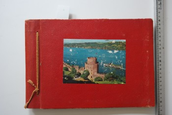 Fotoğraf Albümü – 21-31 cm – İstanbul Manzaralı Kartpostallarla Süslenmiş