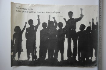 Ahmed Arif Sözü yazılı Eski Afiş / 34-49 cm