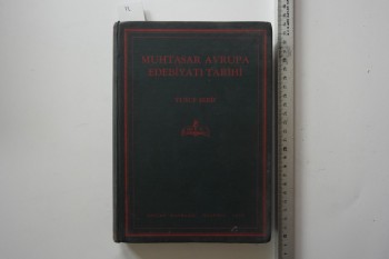 Muhtasar Avrupa Edebiyatı Tarihi – Yusuf Şerif , Devlet Matbaası 1935 , 382 s. (Ciltli)