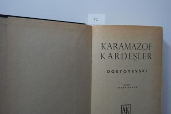 Karamazov Kardeşler – Dostoyevski (Ciltli), AK, 1963, 329 s.