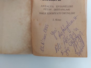 Antalya Folkloru – Hüseyin Çimrin , YAZARINDAN  İMZALI  İTHAFLI , 160 s.