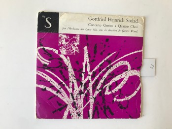 Gottfried Heinrich Stolzel – Concerto Grosso A Quattro Chori, CD, Kapak:8 Plak:9