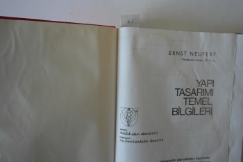 Yapı Tasarımı Temel Bilgileri – Ernest Neufert (Ciltli)
