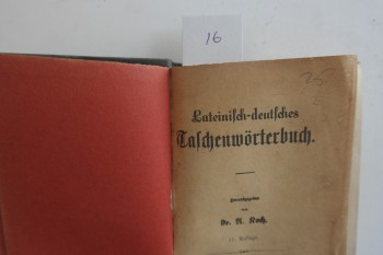 Latince – Almanca dalış sözlüğü – Berlin Stieberg & Mode yayıncısı – Dr. U. Rodj