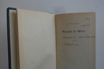 Mozart, Boethoven ve Goethe – Şevket Bayar (Ciltli), Wiener, 1944, 280 s.