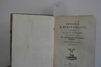Dikkat Meryem Ana – F. R. Alexandri Vincent (Ciltli), Jandel, Roma, 1857, 487 s.