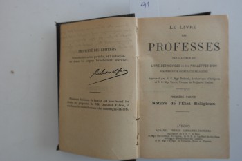 Profesyoneller Kitabı – Livredes Novices (Ciltli), Avignon, 636 s.