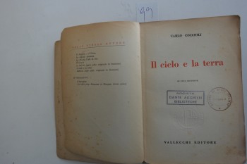Cennet ve Dünya – Carlo Coccioli – Vallecchi, 1953, 576 s.
