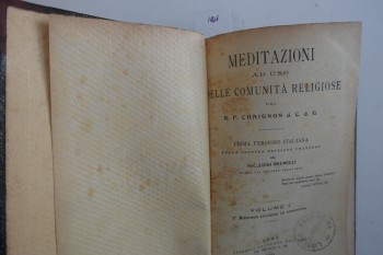 Dini Toplulukların Kullanımı İçin Meditasyon Cilt 1 – R.P. Chaignon (Ciltli), Libreria Ssalesioma, 1924, 654 s.