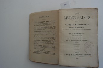 Kutsal Kitaplar ve Rasyonalist Eleştiri Bölüm 2 – F. Vigouroux, A. Roger & F. Chernoviz, 1886, 704 s.