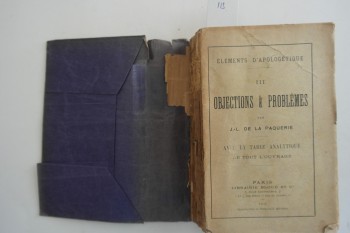 İtirazlar ve Sorunlar – J. L. De La Paquerie, Bloud Et Cie, 1911, 538 s.