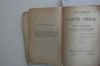 Kutsal Bakirenin Sözleri Bölüm 2, H. Oudin, 1913, 450 s.