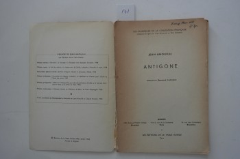 Antigone – J. Anouilh, Didier, 1964, 92 s.