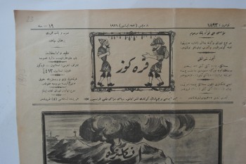 Karagöz Mecmuası , Numara:1893 , Sene:19  ,8 Mayıs 1926 (Haliyle , yırtık ama diri)