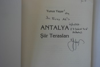 Antalya Şiir Terasları – Yunus Yaşar (İmzalı)
