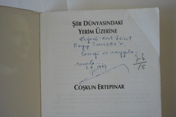 Şiir Dünyadaki Yerim Üzerine – Coşkun Ertepınar