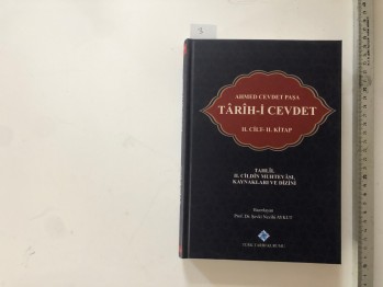 Tarihi Cevdet –Ahmed Cevdet Paşa /TTK,2018,1025 s. (Ciltli) 2.Cilt 2.kitap