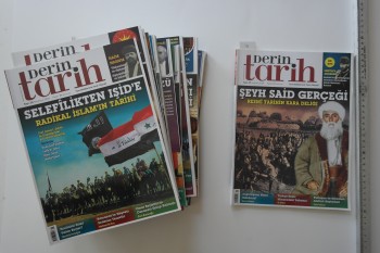 Derin Tarih Dergisi 25 Adet , Sayı : 11,10,13,14,15,16,17,19,31,18,12,26,25, 24,23,22,21,20,34,30,29,28,27