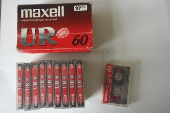 60 Ur Maxell –Great For Everday Recording (10 Kaset,Kutulu )