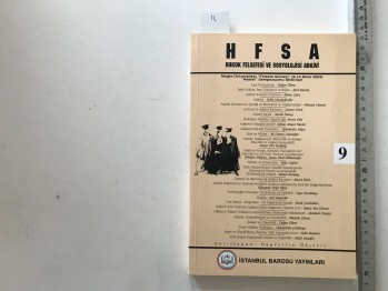 Hukuk Felsefesi ve Sosyolojisi Arkivi 9 – Hayrettin Ökçesiz , İstanbul Barosu , 234 s.