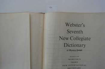 Webster’s Seventh New Collegiate Dictionary – Merriam Webster (Ciltli)