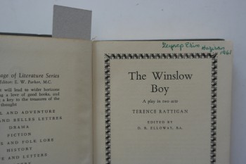 The Winslow Boy (Ciltli)