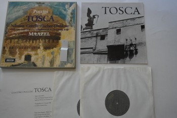 Puccini Tosca – Nilson Corelli Fischer Dieskau , Decca (Kutulu Kitapçıklı 2 LP)