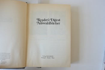 Reader’s Digest Auswahlbücher –Das Beste/Wien,1988,510 s. (Ciltli)