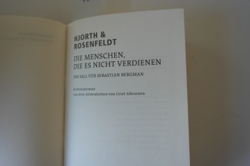 Die Menschen, Die Es Nicht Verdienen – Hjorth & Rosenfeldt (Ciltli)