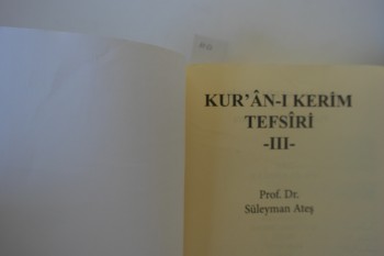 Kuranı Kerim Tefsiri-Prof.Dr. Süleyman Ateş