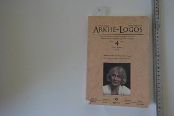 Arkhe Logos Felsefe Dergisi Sayı: 4 yıl:2017,258 s.